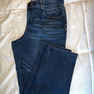 Democracy Women's Straight Leg Jeans in Dark Blue Wash